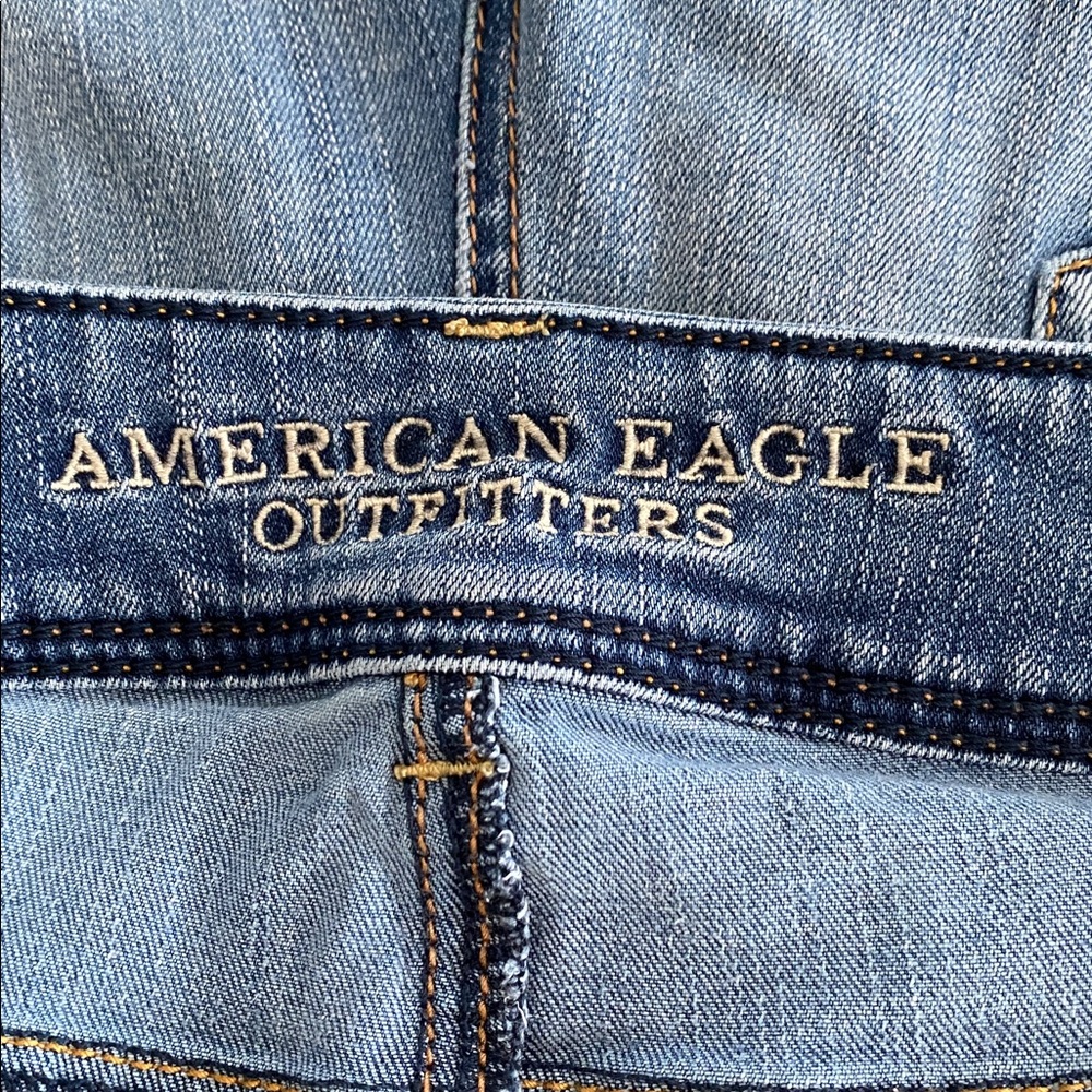 American Eagle Kick Boot Super Stretch Jeans Size 12 SHORT - Picture 3 of 9